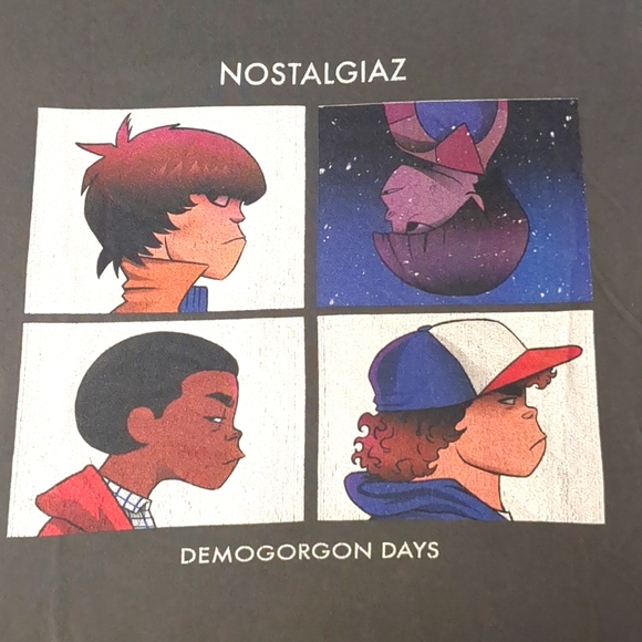 Stranger Things Tee Gorillaz style - Picture 2 of 4
